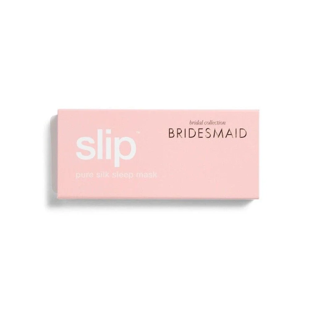 Set of 2 SLIP Bridesmaid Silk Sleep Mask Blush